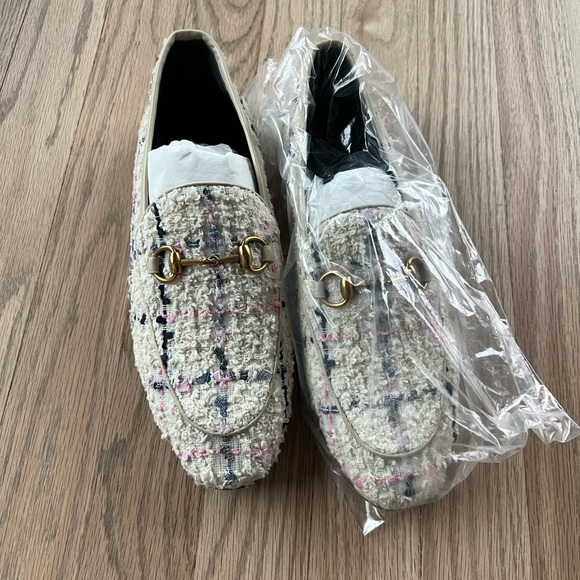 NIB Limited Edition Gucci Tweed Loafers Size 37 - Picture 2 of 4